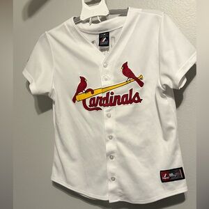 Majestic White St. Louis Cardinals womens Baseball Jersey Molina